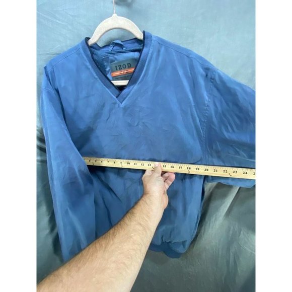 Izod XFG Jacket‎ Adult Large Blue Long Sleeve Pullover Windbreaker Mens. - Picture 7 of 9